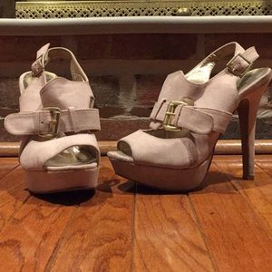 Blush pink heels